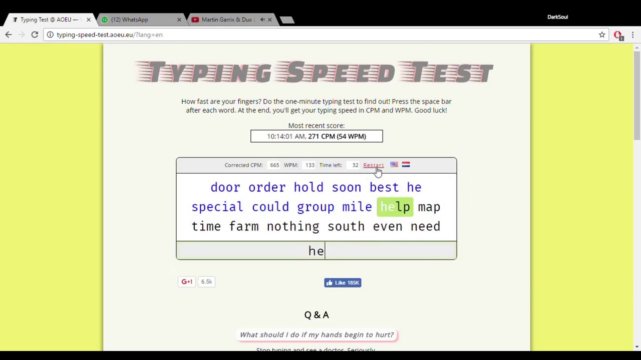 5 minute typing test certificate free